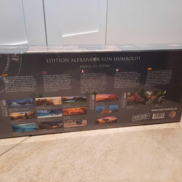 HEYE PANORAMA 1000 PIECE PUZZLE ZEBRA MARE FEEDING BABY....BRAND NEW! - Picture 2 of 5